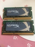 HYPERx DDR3 8GB 1600MHz 2x4 CLEVO , ALIENWARE