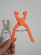 Napownica szczypce do wpinania zatrzasków w materiał zapas kaletnik 