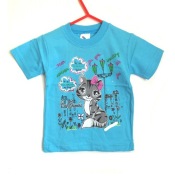 Bluzka t-shirt, rozm. 92, 18 Ms, kotek, brokat
