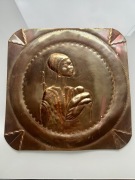 Obraz z miedzi z Kuby antyk PRL 