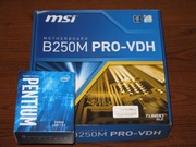 Płyta główna MSI B250M PRO-VDH + procesor PENTIUM G4560 z chłodzeniem.