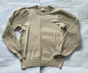 Kaffe beżowy sweter piękne rękawy M