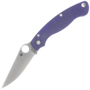 Nóż składany Spyderco Military 2 Dark Blue G10, Satin CPM S110V Plain by Sa