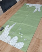 Bieżnik Wielkanoc. Zając zielony z perełkami. 