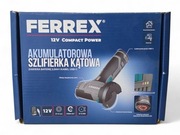 Mini szlifierka kątowa Ferrex 12V 2Ah 76mm
