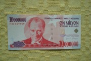 Turcja 10 000 000 lirów st. 1