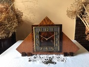 Zegar HAU 1930 amsterdamskie art deco werk W63 okazały loft