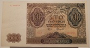 100 ZŁOTYCH 1941 r. 100 ZŁ SERIA A 4449724 idealny