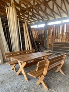 zestaw z modrzewia, impregnowane drewno