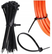 Opaski zaciskowe czarne trytytki 10 cm 100 sztuk