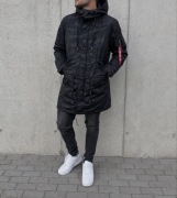 Alpha Industries Parka M65 M Czarna Moro Kurtka Męska Military Field Jacket