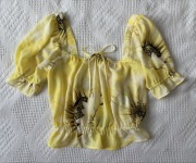 Żółty crop top słoneczniki rozmiar m 38 H&M