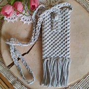 Makrama torebka Etui na telefon 