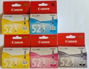 CANON CLI-521 Oryginał 5 x Tusz