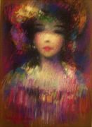 ANIOŁ ŚWIATŁA * 50x35 pastel * MIKOŁAJ KONCZALSKI