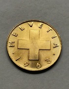 1 rappen rappeny 1963 Szwajcaria mennicze