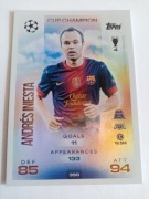 Topps match attax 2025/26 cup champion Andres Iniesta 350 FC Barcelona 