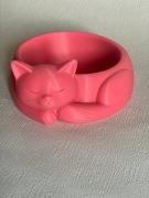 Miseczka w kształcie śpiącego kota – dekoracyjna, 3D
