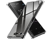 Etui silikonowe przeźroczyste, pancerne, do Sony Xperia XZ1 Compact