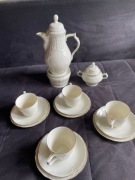 Rosenthal sanssouci clasic -serwis kawowy [KOLOR ECRU]]- z podgrzewaczem