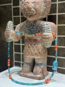 Naszyjnik Tulum Szklana Rybka/Jadeit/Koral/Hematyt