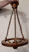 Żyrandol drewniany śr. 32 cm