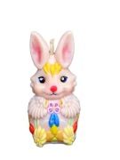 Ręcznie Malowana Świeca Sojowa Zajączek 54g – Premium Decor | Knot ECO