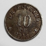 10 fenigów 1918 Zielona Góra Grunberg Fe