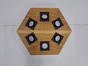 Lampa sufitowa dąb led