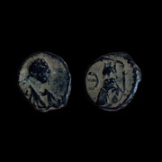 moneta Bizantyjska - pentanumminium - JUSTYN I 522-527r