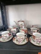 Chiński serwis deserowy canton famille