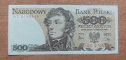 Banknot 500 zł z 1982r, Seria GE Stan!!!