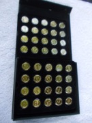 1 $ PREZYDENCI USA Skarbnica Narodowa komplet 40 szt złocone