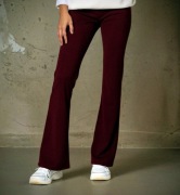 Spodnie dzwony rozmiar L/40 bordowy