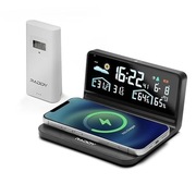 Stacja pogodowa Raddy DT5-W z ładowarką indukcyjna 15W