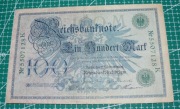 Niemcy 100 marek 1908 P.34 pieczęć zielona
