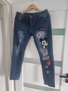 Spodnie dżinsy damskie M-L