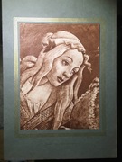 Drzeworyt  córka Jetry  Botticelli z 1929  (43-)
