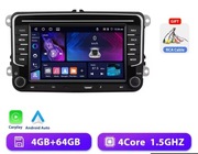 Radio Nawigacja Android Carplay 4/64gb VW,Golf,Seat,Skoda,Passat