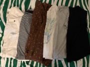 ubrania damskie koszulki koszule spodnie spodenki sukienki 28 sztuk zestaw