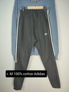 Adidas szare spodnie męskie dresowe joggery M bawełniane 