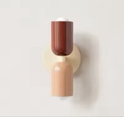 Nowy kinkiet ścienny dwupunktowy - różowy/ czerwony