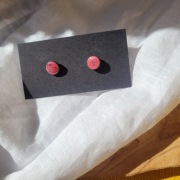 Kolczyki fiolet jeżyna