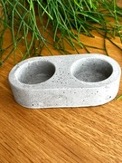 Betonowy świecznik na dwa tealighty 