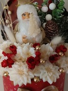 Candle flower box świąteczny 