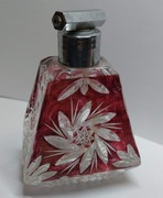 kryształowy flakonik na perfumy PRL