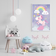 Plakat  w białej ramce do pokoju dziecięcego 30x40