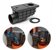 Osadnik rynnowy Chudej Czarny Boczny 325G