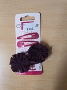 spinki do włosów fioletowe i różowe glamour 4 sztuki