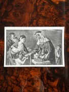 Św. Elżbieta Węgierska – Stary obrazek religijny – Retro